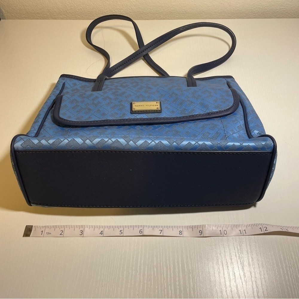 Tommy Hilfiger Blue Logo Handbag Purse - Picture 7 of 9